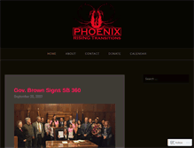 Tablet Screenshot of phoenix-rising-transitions.org